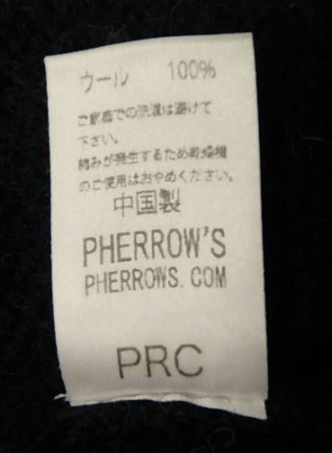 PHERROW'S フェローズ ウール100％ ニット size:40囗T巛