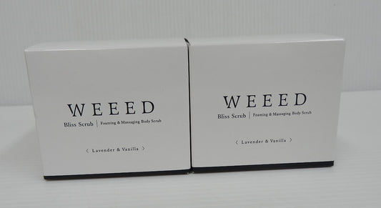 未開封！WEEED ウィード ブリススクラブ ラベンダー＆バニラ 360ｇ ボディ用スクラブ 2個囗Ｔ巛